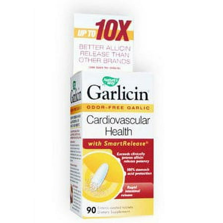 Nature's Way Garlicin Cardio Odor-Free Tablets, 90 Ct