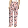 thumbnail image 3 of Xecao Tropical Plants Women's Straight Lounge Pajama Pants: The Epitome of Relaxed Sleepwear, 3 of 9