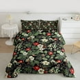thumbnail image 2 of Homewish Teens Chic Flowers 2pcs Bedding Comforter Set,Exotic Style Twin Comforter Sets,Botanical Plants Floral Breathable Bedding Set,Luxury Bedroom Decor,Reversible, 2 of 8