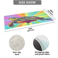 thumbnail image 3 of Haosy Colorful Turtle Bathroom Rugs Non Slip Absorbent Soft Plush Quick Dry Bath Mat, 39"x20", 3 of 8