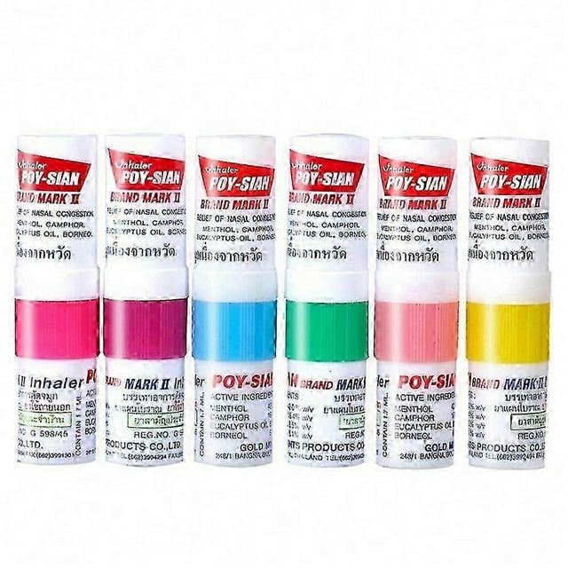 Thailand Eight Immortal Tubes Nose Refreshing Brain Bar Mint Tube Mint Tube Anti-sleeping Artifact