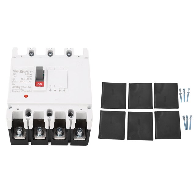 4P Miniature Circuit Breaker MCCB Molded Case Circuit Protection Switch Isolator DC1000V 250A