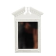 thumbnail image 1 of Espejo de casa de muñecas blanco para decoración de baño, escala 1:12, 1 of 3