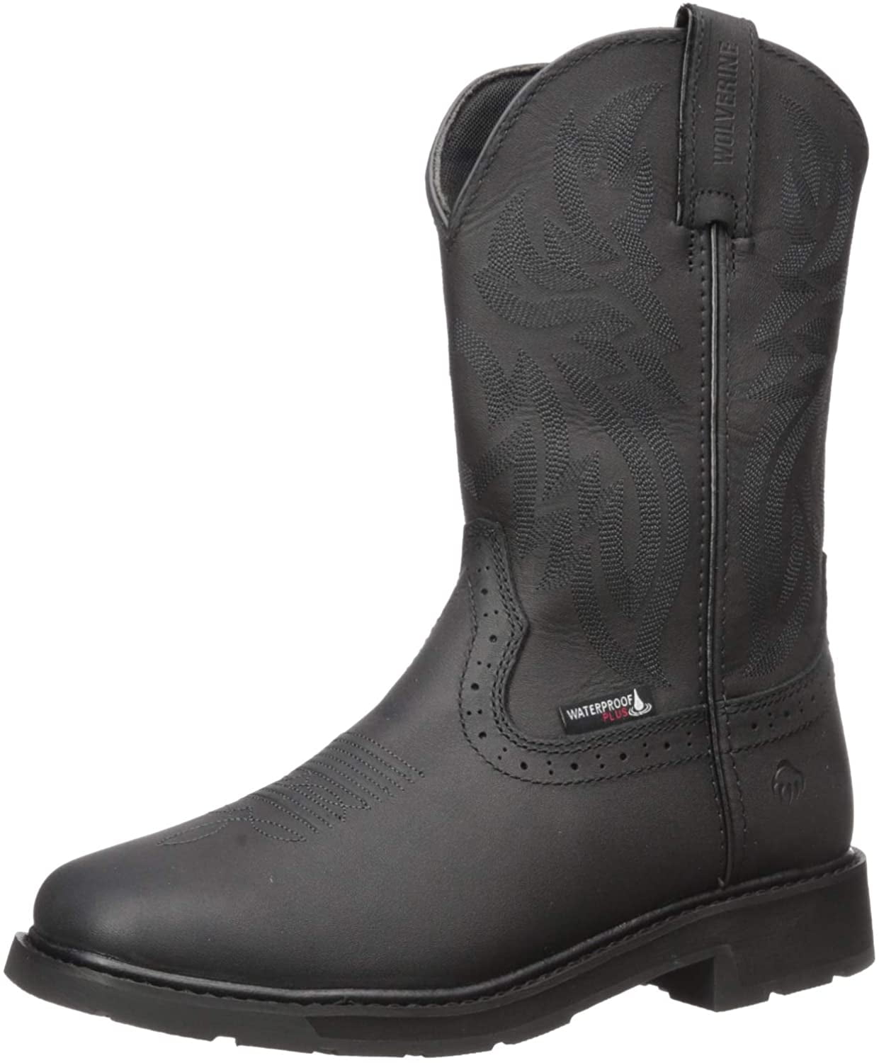 wolverine wellington boots black