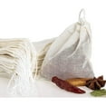thumbnail image 7 of Holzlrgus 20 Pcs Muslin Drawstring Bags,Natural Unbleached Cotton Straining Herbs Cheesecloth Bags, Coffee Tea Brew Bags, Soup Gravy Broth Stew Bags, Bone Broth Brew Bags,Spice Bags, 6 x 4 Inches, 7 of 7