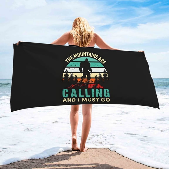 Believe in Bigfoot Absorbent Soft Beach Towel Pool Towel