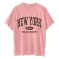 thumbnail image 4 of Afdoent Womens T Shirts Letter Printed Crew Neck Short Sleeve Loose T Shirt Casual Fashion Clothes For Women, 4 of 4