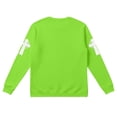 thumbnail image 4 of Dwelliawo St. Patricks Day Shirts for Men Graphic Waffle Knit Long Sleeve Shirts Plus Size Saint Patrick's Celtic Cross Flag Four Leaf Clover Printed Tees Crewneck Outfit Fluorescent Green S, 4 of 5