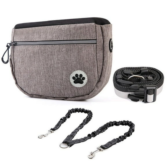 Dog training bag, dog candy bag, large capacity, waterproof, multifunctional dog food bag with adjustable strap, hands-free pet training bag
