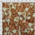 thumbnail image 4 of oneOone Cotton Poplin Twill Brown Fabric Tropical Fabric For Sewing Printed Craft Fabric By The Yard 56 Inch Wide, 4 of 4