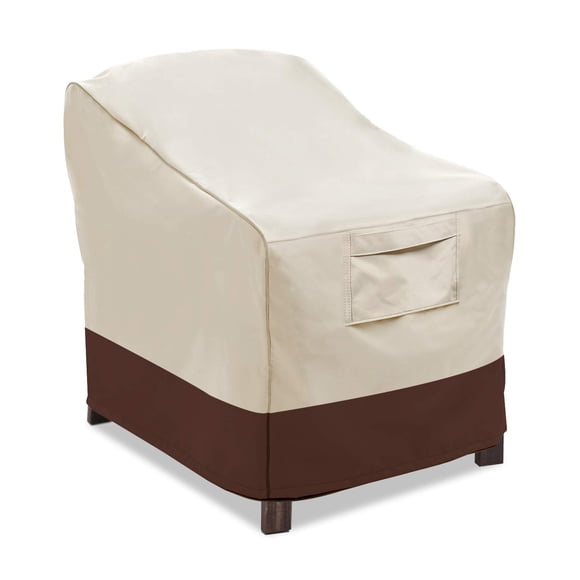 Vailge Fundas Para Sillas De Patio, Fundas Para Asientos Profundos, Resistentes E Impermeables, Fundas Para Muebles De Jardín Y Césped Al Aire Libre (Paquete De 2, Gris Grande)