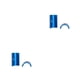 thumbnail image 1 of Adaptador reductor Eigraketly 2 piezas Azul, 1 of 5