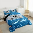 thumbnail image 3 of Manfei Gray Rugby Helemt Bedding Comforter Set,Football Sport Twin Comforter Sets,Boys Ball Game Bedding Set For Boys Kids,Ultra Soft Home Decor Reversible,2pcs, 3 of 8