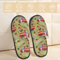 thumbnail image 2 of Fotbe Cartoon Fire Truck Pantuflas Peludas para Mujer con Estampado, Zapatillas de Peluche, Zapatos de Invierno para Casa, Uso Interior y Exterior-Large, 2 of 8
