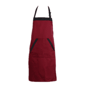 Opperiaya Tablier de cuisine de couleur unie avec poches Tabliers de café réglables