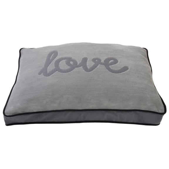 Precious Tails Love Plush Fleece Pillow Pet Dog Bed Mattress