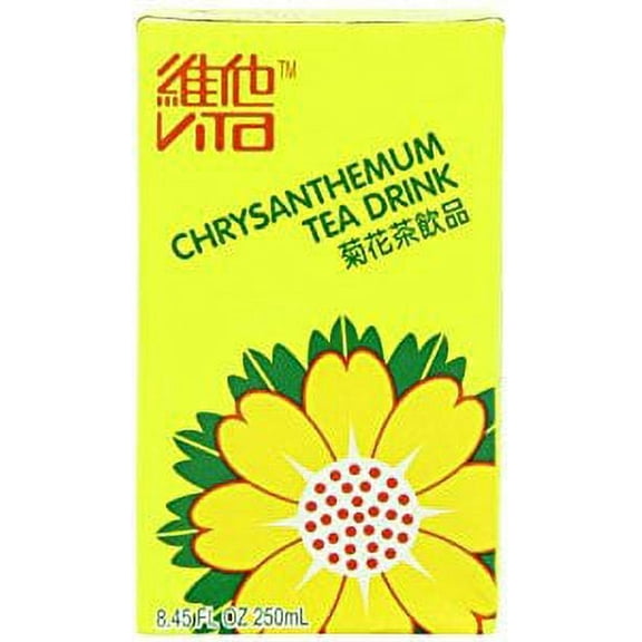 NineChef Bundle - Vitasoy Tea Chrysanthemum Tea 6 Count 8.45 Ounce 1 NineChef Brand Long Handle Spoon