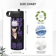 thumbnail image 5 of Cartoon Anime Jujutsu Kaisen 18oz Insulated Stainless Steel Wide Mouth Water Bottle With Straw, Portable Leak Proof Drinking Bottle For Outdoor Office Travel School, 5 of 8