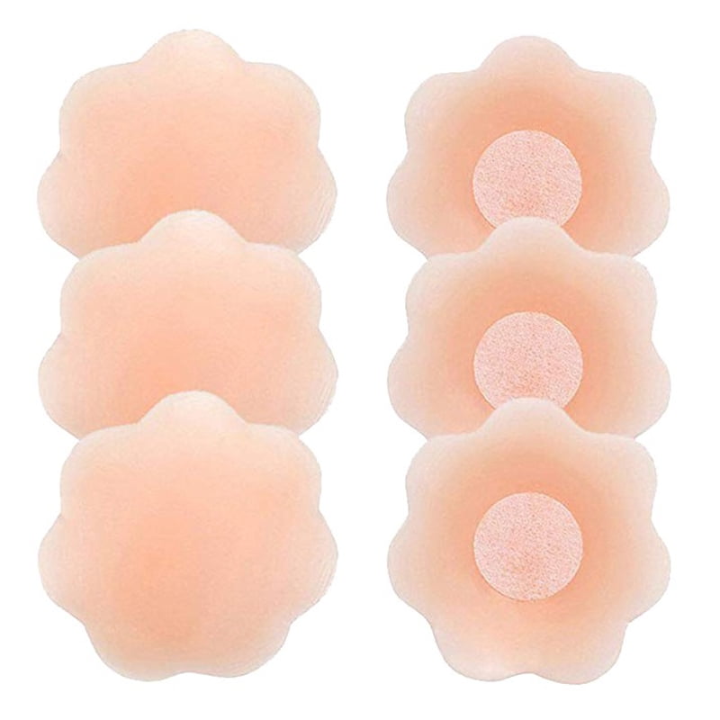 Feiona Women Reusable Adhesive Nipple Covers Seamless Invisible Silicone Covers Waterproof