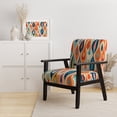 thumbnail image 2 of Designart "Retro Abstract Drops XI" Upholstered Modern Geometric Accent Chair and Modern & Contemporary Arm Chair - Multiple Color & Pattern, 2 of 7