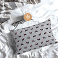 thumbnail image 5 of Pofeuu Polka Dot Christmas Dog Print Polyester Microfiber Plush Pillowcases, Super Soft and Cozy Pillow Case Covers with Envelop Closure（Pillow core not included）-14"x20", 5 of 6