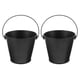 thumbnail image 1 of 2 uds bandeja de goteo cubo para grasa cubo para cenizas cubos de Metal cubos para portalápices cubos redondos para macetas de Metal contenedor estufa de leña accesorios para chimenea, 1 of 8