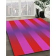 thumbnail image 3 of Ahgly Company Machine Washable Indoor Rectangle Transitional Crimson Purple Area Rugs, 7' x 9', 3 of 7