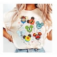 thumbnail image 1 of T-Shirt Unisexe Disney Pixar Characters Mike Sully Woody Mickey Balloon, 1 of 4