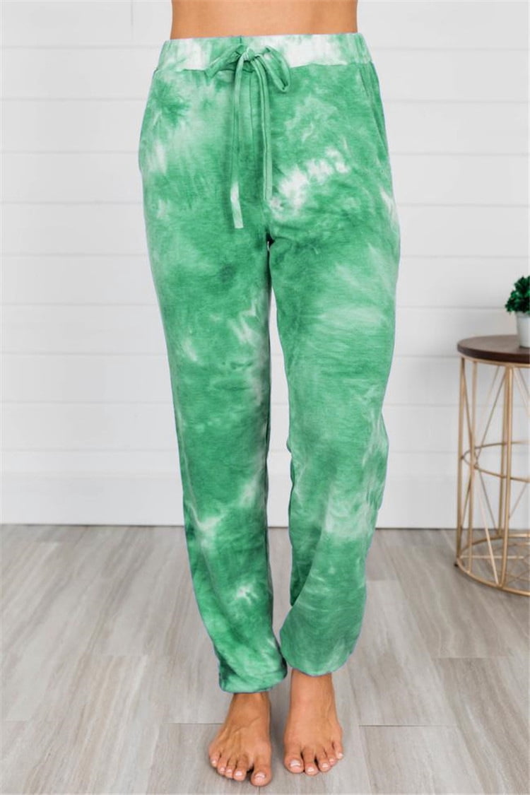 Women's Casual Loose Tie dye Pants 