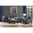 thumbnail image 5 of Novogratz Vintage Tufted Sofa Sleeper II, Gray Velvet, 5 of 17