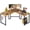Rustic Brown, variant on Casaottima L Shaped Gaming Desk, Corner Gaming Table for Home Office, Computer Desk Sturdy Writing Workstation for Small Space, Easy to Assemble, 51 inch, Rustic Brown