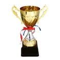 thumbnail image 1 of 1PC Sports Match Alloy Trophy Competitive Metal Trophy School Tournament Honor Trophy (24cm), 1 of 5