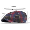 thumbnail image 2 of CoCopeaunts Newsboy Hats for Women Beret Cap Vintage Plaid Octagonal Newsboy Cap Male Female Artist Painter Beret Hat Ivy Cap, 2 of 7