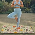thumbnail image 5 of Xixirimido Car Towel Seat Covers Multifunctional Towel for Gym Outdoor Sport, Picnic, Beach, Pet Travel, Non-Slip Washable Car Seat Protector, Butterfly Dragonfly Colorful Floral, 5 of 8