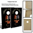 thumbnail image 2 of Skip's Garage American Flag Punisher Solid Wood Cornhole Board Set, 2 of 6