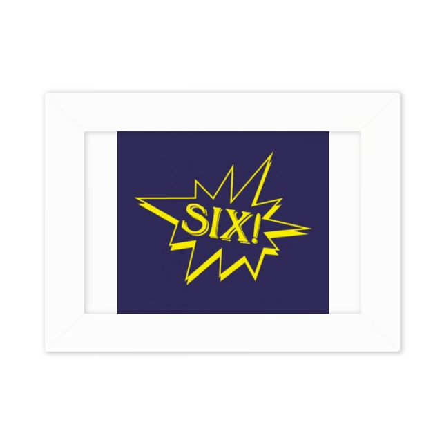 Six Explosion Splash Surprise Photo Mount Frame Picture Art Painting Desktop 5x7 inch
