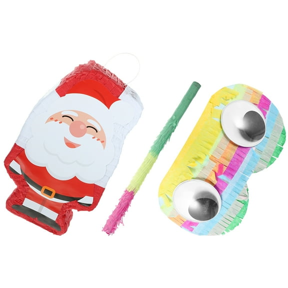 Houderco Decorative Pinata Paper Christmas Party Decoration 1Set 15.7X9.4X2.8in