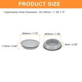 thumbnail image 2 of Uxcell 4pack Silicone Plugs, Rubber Round Snap in Locking Hole Plugs Waterproof Hole Plug for 35-38mm Hole, Grey, 2 of 6