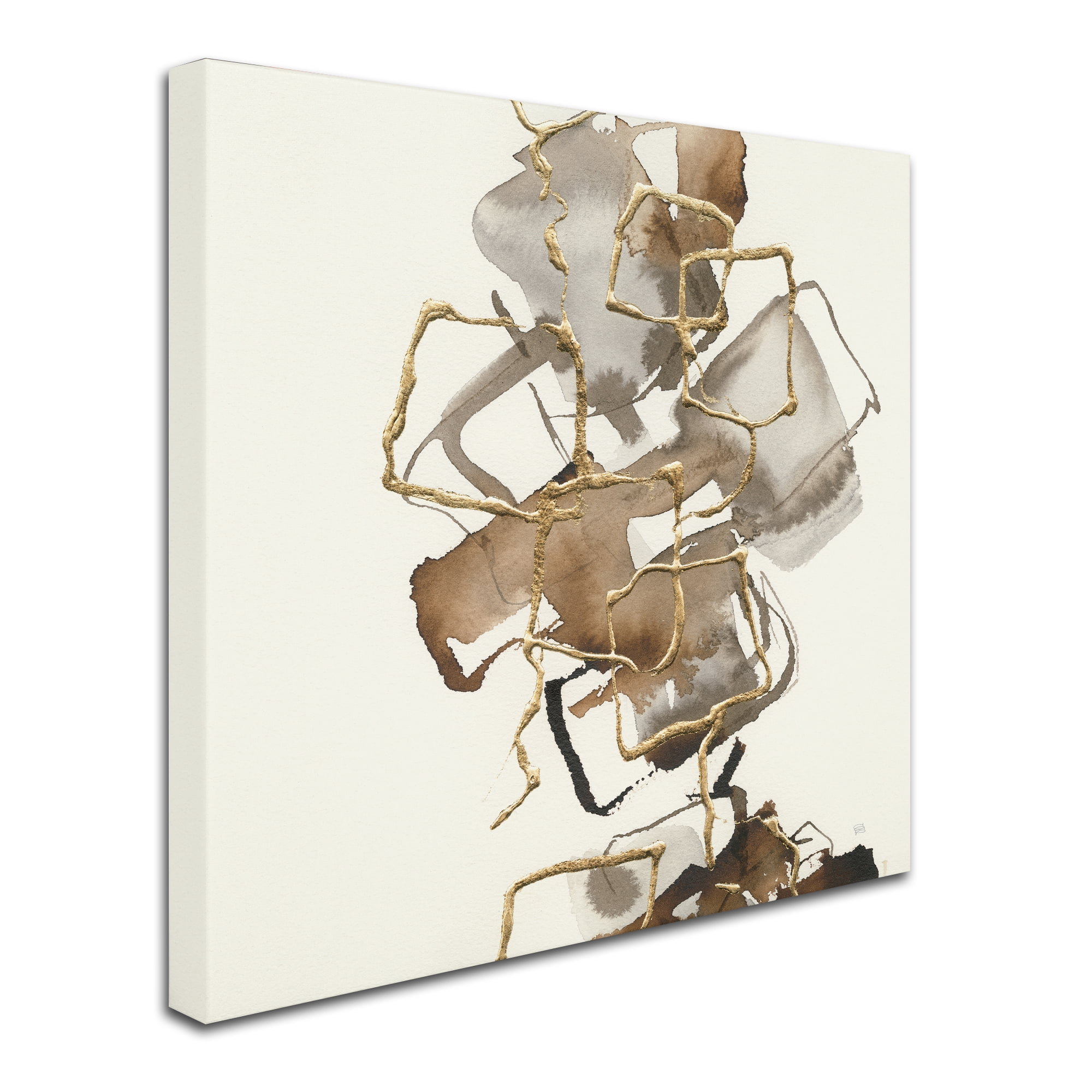 Trademark Fine Art 'Gold Squares I' Canvas Art by Chris Paschke
