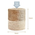 thumbnail image 2 of Tcbosik 14" Round Ottoman, Natural Seagrass Hand Weave Pouf, Boho Decor Foot Rest for Living Room, Bedroom, Hallway, Space Saving, Natural & Beige, 2 of 7