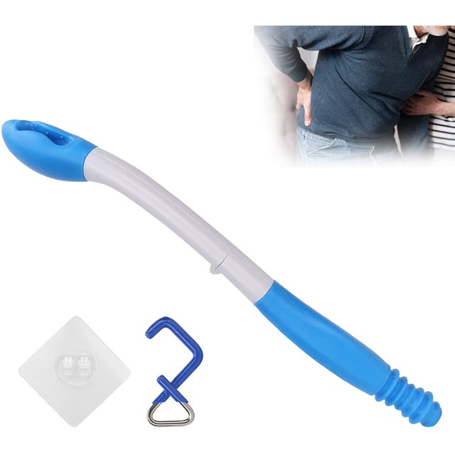 Outils d'Aide à la Toilette, Raclette de Confort à Longue Portée Auto-Essuyage, Aide à l'Essuyage de Papier Toilette, Raclette Pliable pour Personnes Âgées à Mobilité Réduite