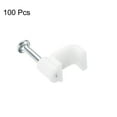 thumbnail image 3 of Unique Bargains Cable Clips, 100 Pack 9mm Nail in Cable Clips Circle Cable Clamps Cable Tacks Cord Clips, 3 of 6