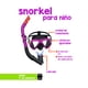 thumbnail image 3 of Juego De Buceo Snorkel Para Niños 7 Años Bestway Morado Protección Comfort UV, 3 of 4