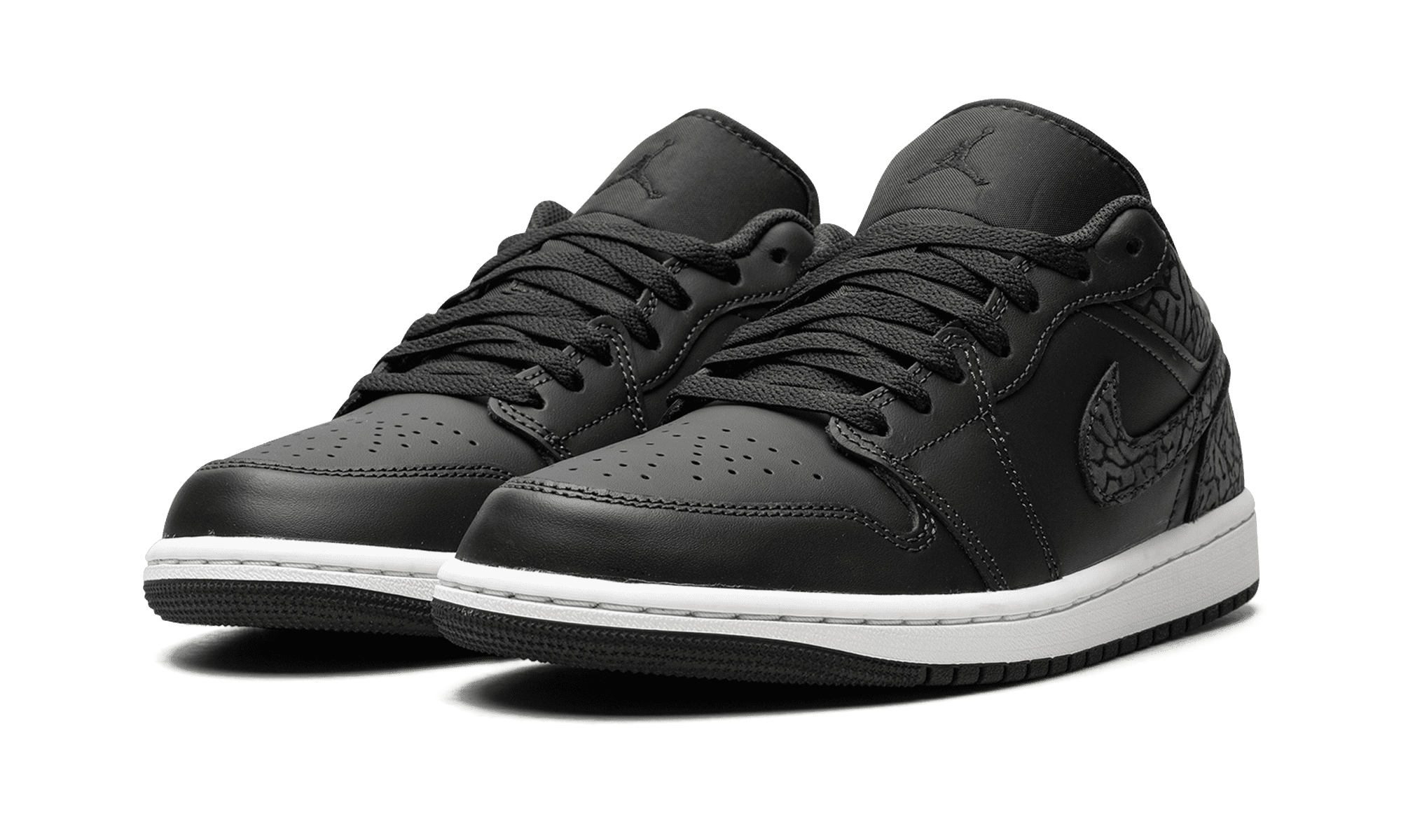 Air Jordan 1 SE Low Black Elephant Leather Sneakers FB9907-001 Mens Size 11.5 Air Jordan 1 Low  main image 4
