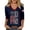 0528liNavy, variant on Womens 250th Anniversary USA 3/4 Sleeve Tshirts V Neck 1776-2026 Letter Printed 4th of July America Flag Tops Plus Size Independence Day Patriotic Graphic Tees 0528liBlack XXL