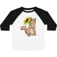 thumbnail image 3 of Inktastic Cute Chipmunk with Sunflower Boys or Girls Toddler T-Shirt, 3 of 5