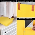 thumbnail image 2 of Cesto para la Ropa TUNC Contenedor de Almacenamiento de Fieltro Grande 72 L Bolsa Plegable Amarillo, 2 of 5
