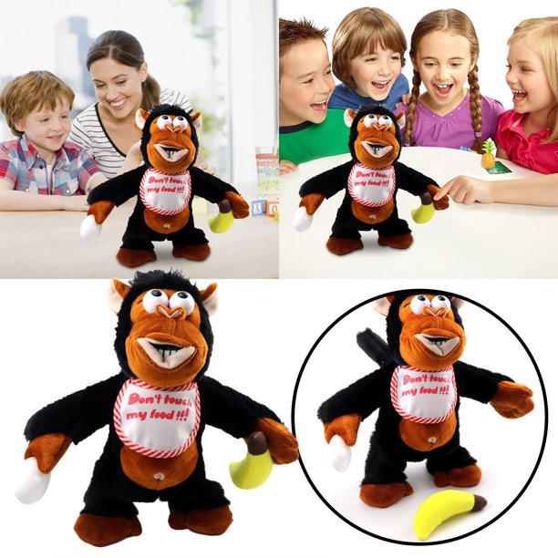 crying monkey with banana toy