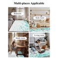 thumbnail image 6 of Teal Polka Dot Area Rug for Bedroom 2.7x5 Ft Watercolor Teal Gradient Abstract Modern Super Soft fuzzy Throw Rug Non-Slip Fluffy Plush Indoor Floor Carpet for Living Room Nursery Home Decor, 6 of 8