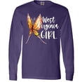 thumbnail image 3 of Inktastic West Virginia Girl- Butterfly Long Sleeve T-Shirt, 3 of 5